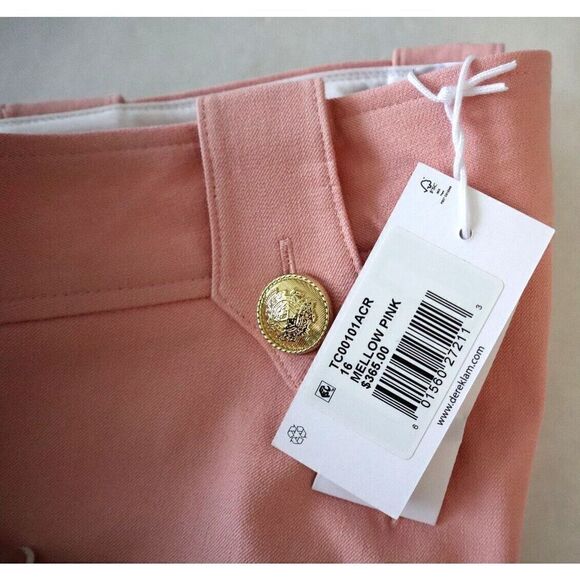 Derek Lam 10 Crosby Women's Sz 16 Mellow Pink Robertson Crop Flare Pants - Picture 5 of 10
